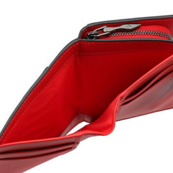 Christian Louboutin Paloma Bifold Wallet Black Red - Picture 6 of 7